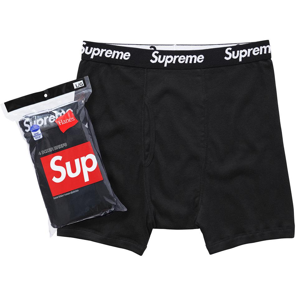 Supreme Hanes® Boxer Briefs (4 Pack) εσωρουχα μαυρα | GR489OR