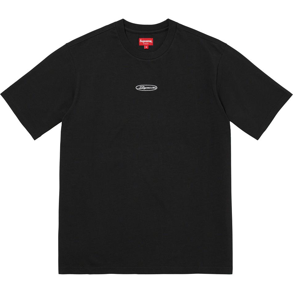 Supreme Oval Logo S/S Top Πουλόβερ μαυρα | GR254IS