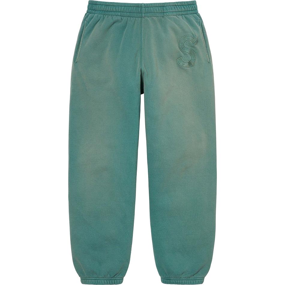 Supreme Overdyed S Logo Sweatpant παντελονι Aqua | GR187LH