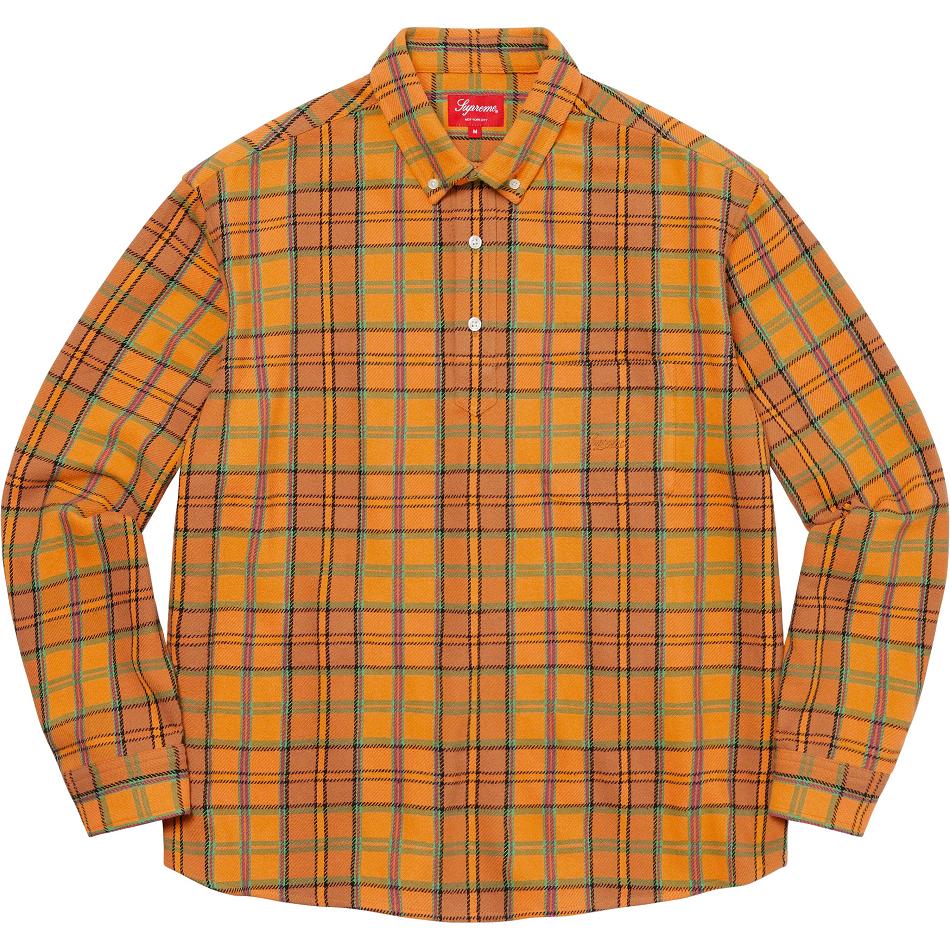 Supreme Pullover Plaid Flannel πουκαμισα χρυσο χρωμα | GR214ZG