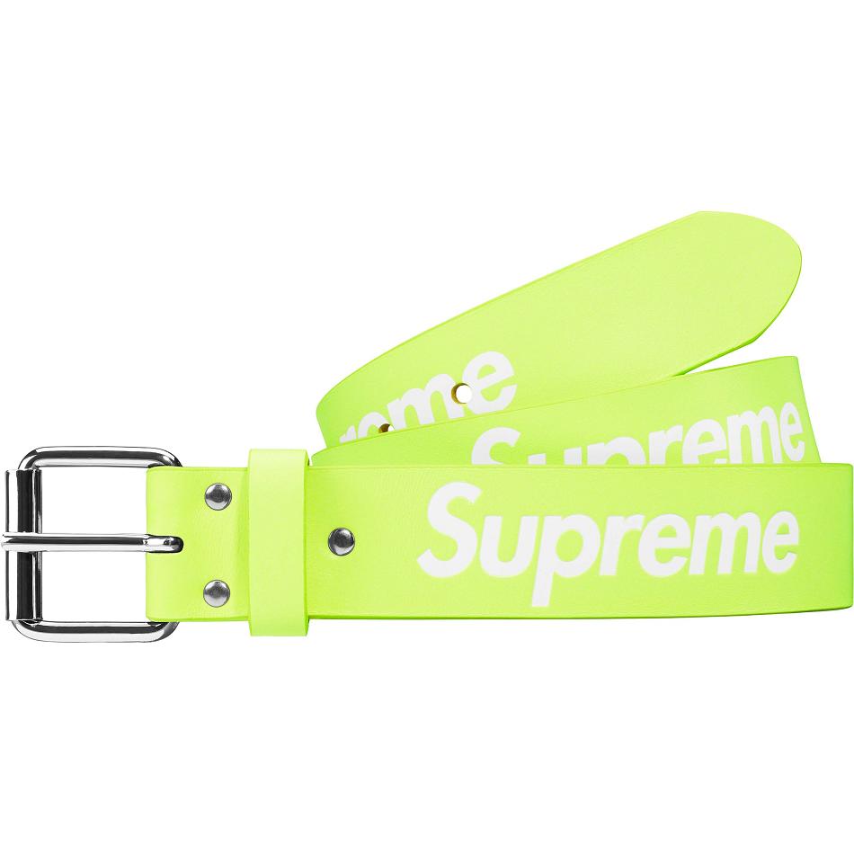 Supreme Repeat δερματινα Belt ζωνη πρασινο | GR427NB