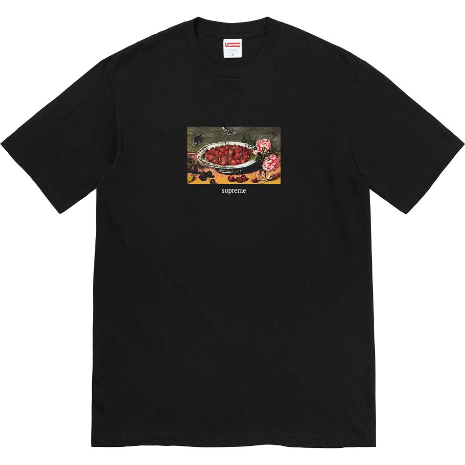 Supreme Strawberries Tee μπλουζακια μαυρα | GR343LH