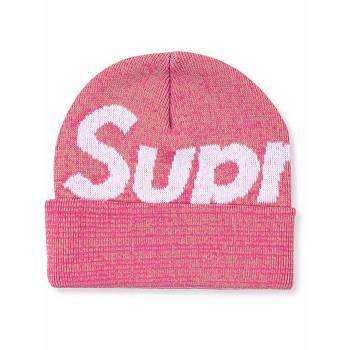 Supreme Big Logo Beanie καπελα ροζ | GR479NB