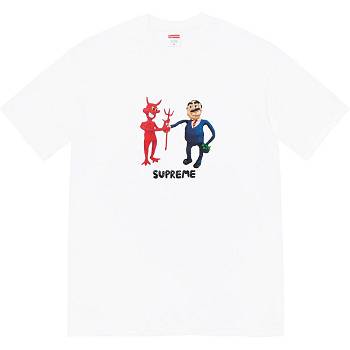 Supreme Business Tee μπλουζακια ασπρα | GR374BC