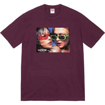 Supreme Eyewear Tee μπλουζακια μπορντο | GR363DN