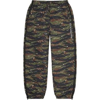 Supreme Full Zip Baggy Warm Up Pant παντελονι πρασινο καμουφλάζ | GR163XF