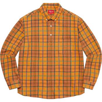 Supreme Pullover Plaid Flannel πουκαμισα χρυσο χρωμα | GR214ZG