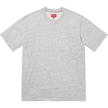 Supreme S/S Pocket Tee Πουλόβερ γκρι | GR272MA