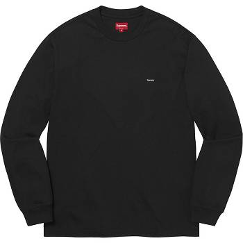 Supreme Small Box L/S Tee Πουλόβερ μαυρα | GR249EX