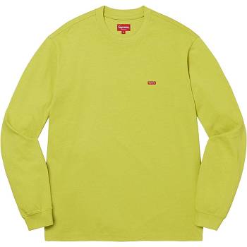 Supreme Small Box L/S Tee Πουλόβερ πρασινο | GR245NB