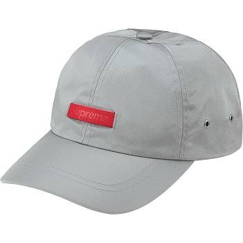 Supreme δερματινα Patch 6-Panel καπελα γκρι | GR472KI